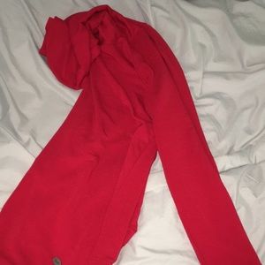red long sleeve turtle neck
